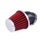 Фильтр нулевой конусный TΛTΛ Ø42мм 45°, красный на скутер