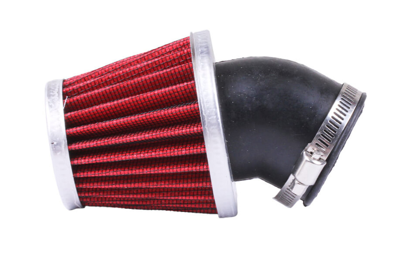 Фильтр нулевой конусный TΛTΛ Ø42мм 45°, красный на скутер