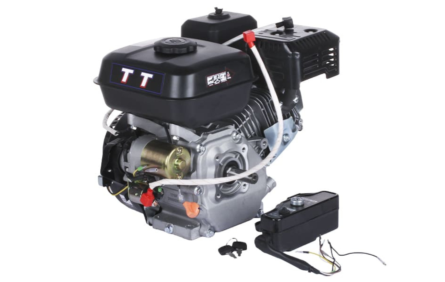 Двигун 170FE - бензин (під шліци діаметр 20 мм) (7 л.с.) з електростартером YBX