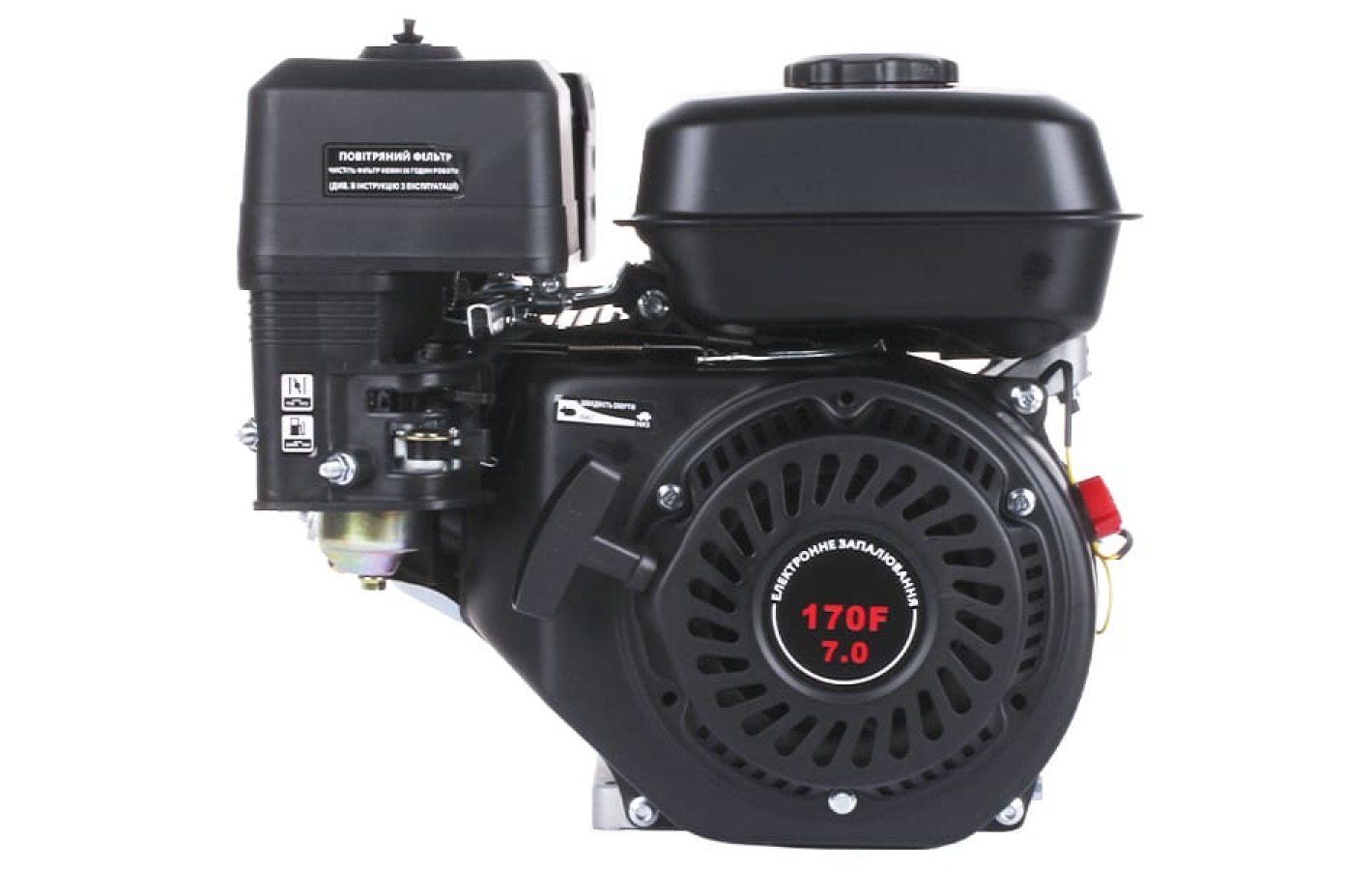 Двигатель 170F - бензин (под резьбу диаметр 16 мм) (7 л.с.) YBX