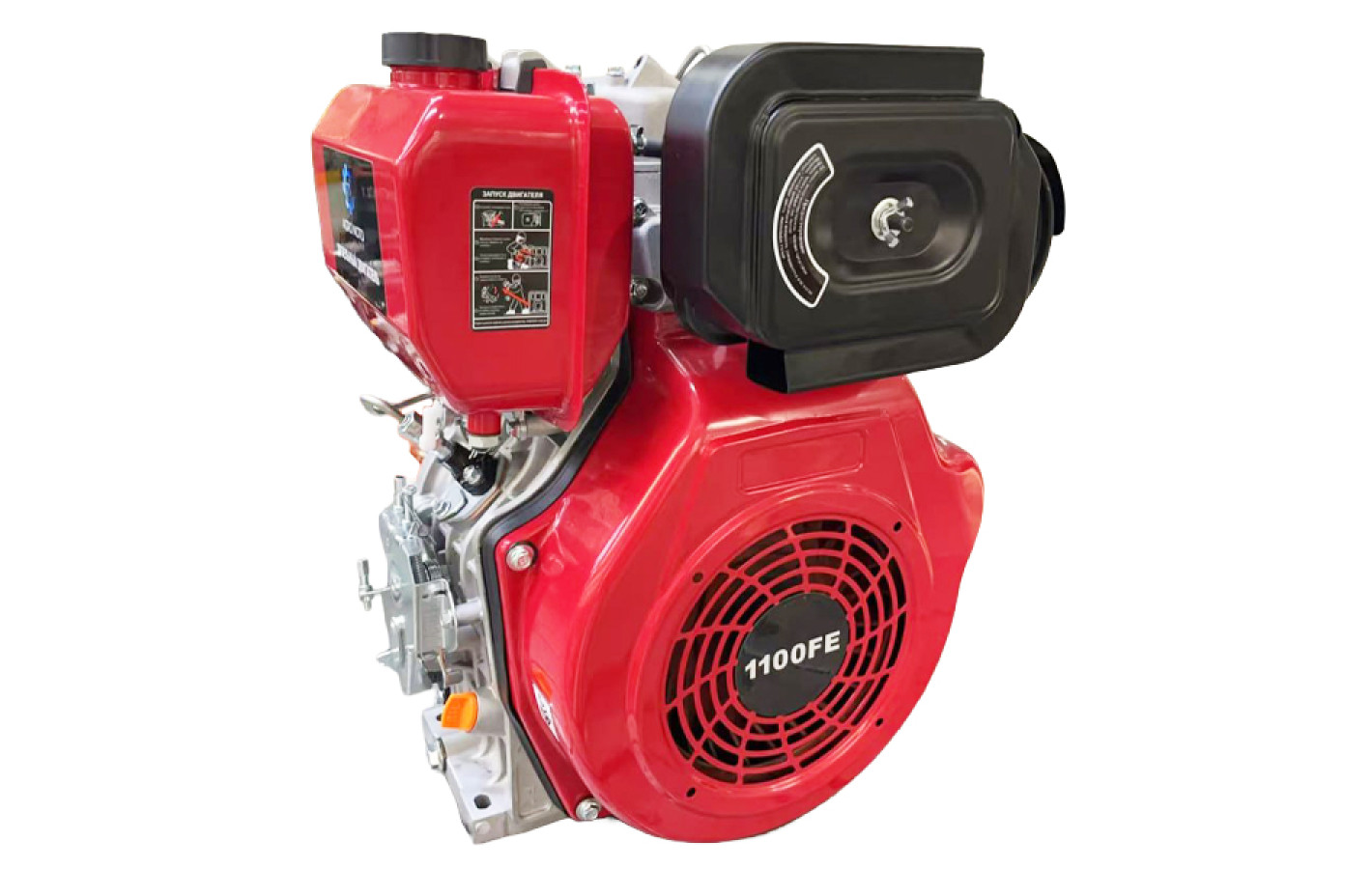 Двигун 1100FE - дизель (під шпонку діаметр 25 мм) (15 л.с.) з електростартером