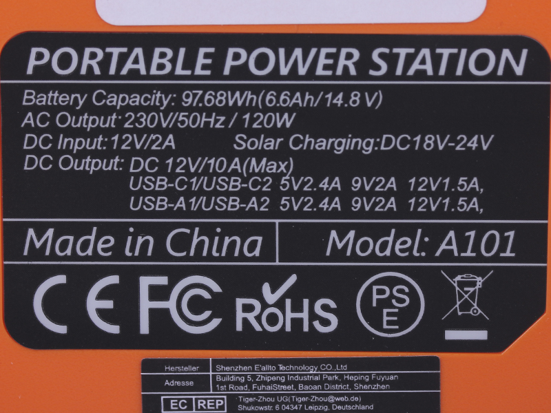 Портативная зарядная станция FlashFish A101 26400mAh 120W