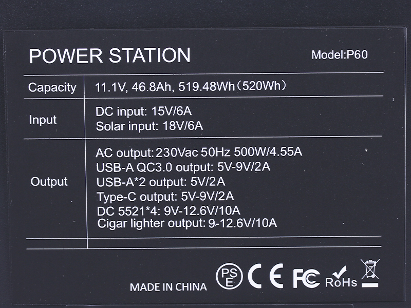 Портативна зарядна станція FlashFish P60 140400mAh 560W