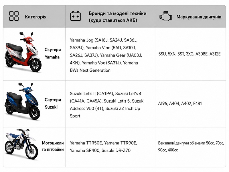 Акумулятор гелевий TT AGRO MOTO "таблетка - Yamaha - Suzuki", GT4B-5, 113х39х87 мм, помаранчевий