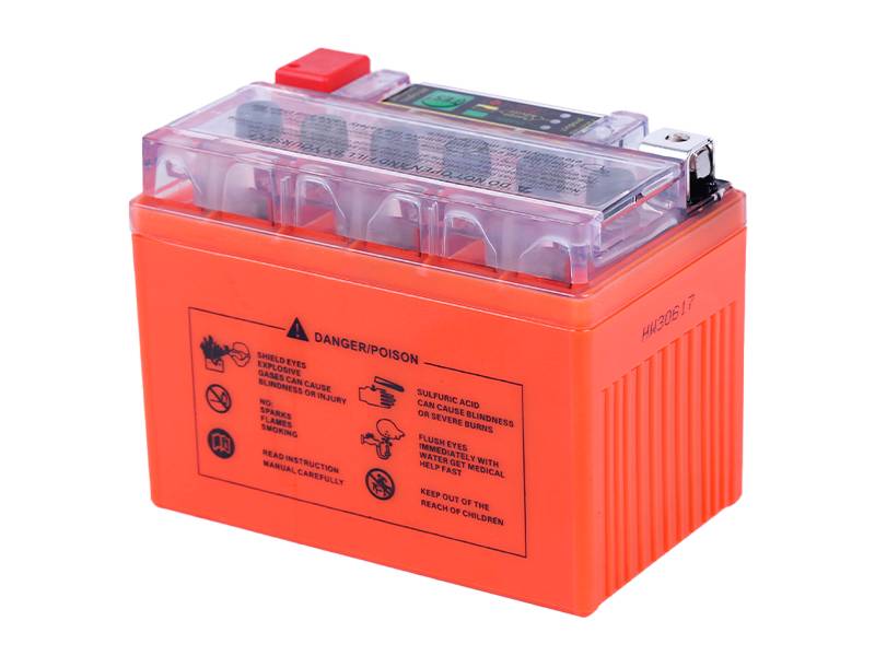 Аккумулятор гелевый TT AGRO MOTO YTX4L-BS TT 4AH, 113х70х85 мм оранжевый, с индикатором