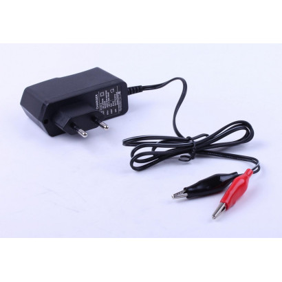 Battery charger 12V 1A dual-mode pulsed 85x30x100mm OUTDO black
