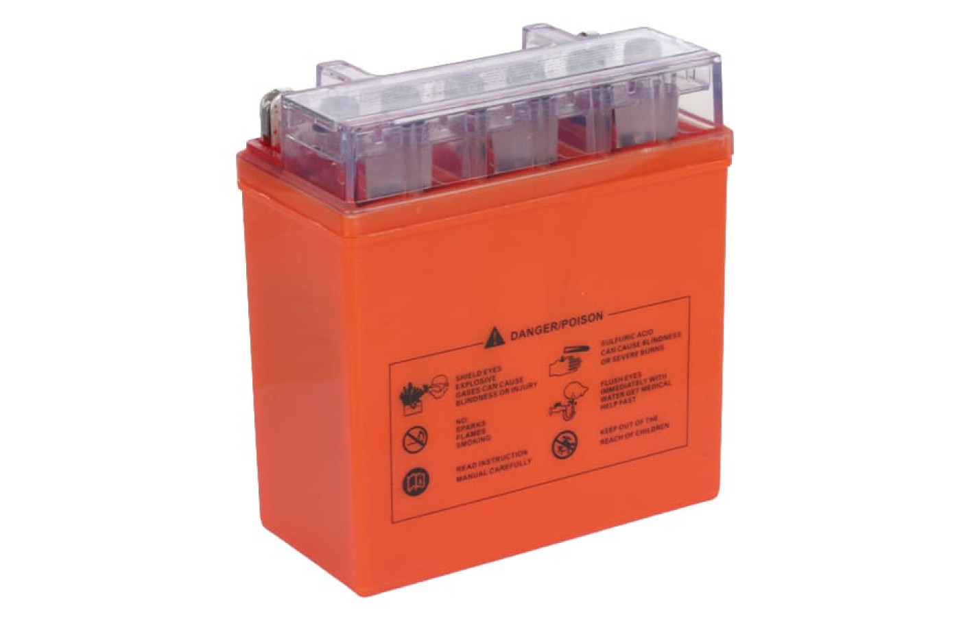 Акумулятор гелевий TT AGRO MOTO 12N5L-BS 5АH на мопед Active, 119*60*129 мм, помаранчевий