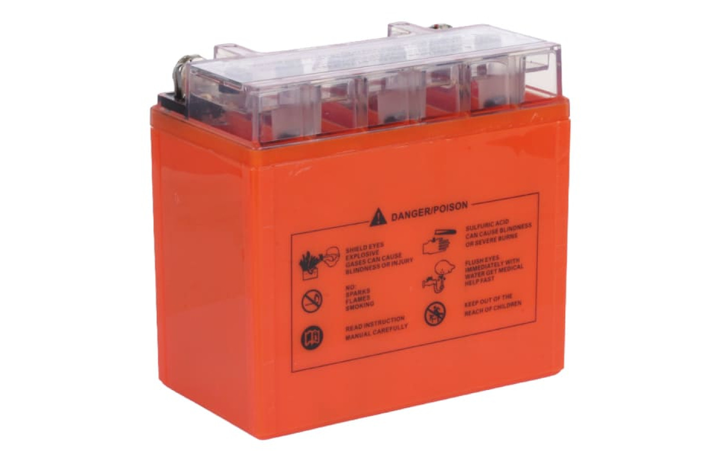 Акумулятор гелевий TT AGRO MOTO 12N7-BS 7АH на мотоцикл, 137*76*128 мм,помаранчевий