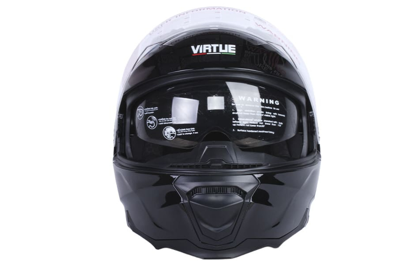 Шолом для мотоцикла, скутера V-80 VIRTUE трансформує (чорний, size M) 