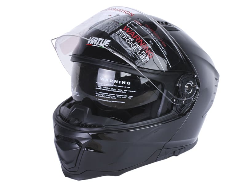 Шлем для мотоцикла, скутера V-80 VIRTUE трансформер (черный, size L) 