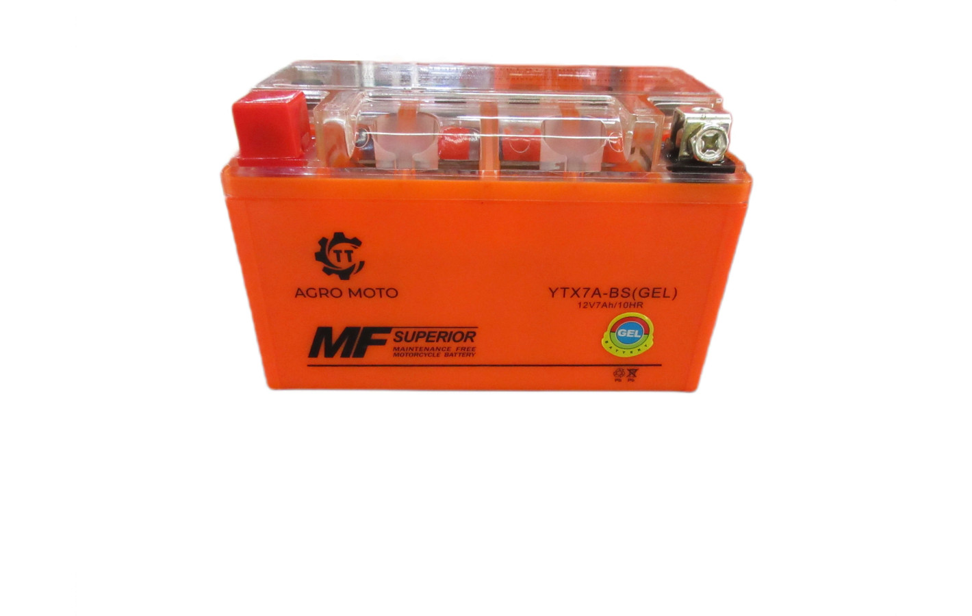 Акумулятор YTX7A-BS OUTDO гелевий 7АH 150*87*94mm оранжевий