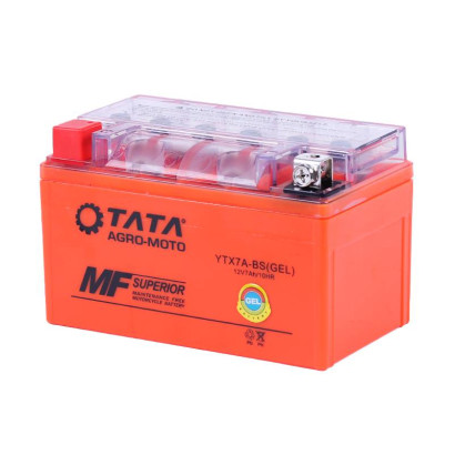 Battery 7АH-YTX7A-BS OUTDO gel 150*86*94mm orange