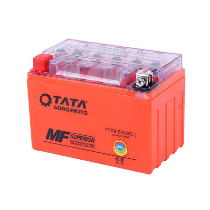 Battery 9АH-YTX9-BS OUTDO gel 150*85*105mm orange