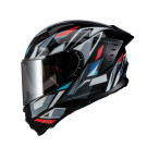 Шлем для мотоцикла, скутера V-80 VIRTUE трансформер (черный с цветной графикой, size M) 