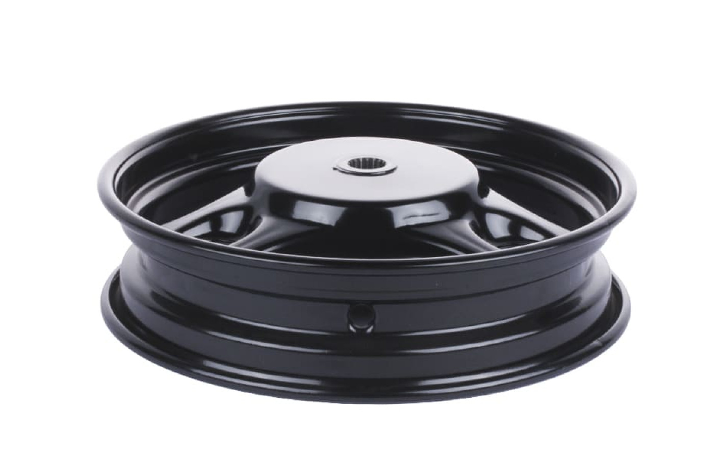 Диск задній TT AGRO MOTO 10*2,15 на скутер Let"s, сталевий, барабанне гальмо, black