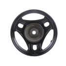 Диск задній TT AGRO MOTO 10*2,15 на скутер Let"s, сталевий, барабанне гальмо, black