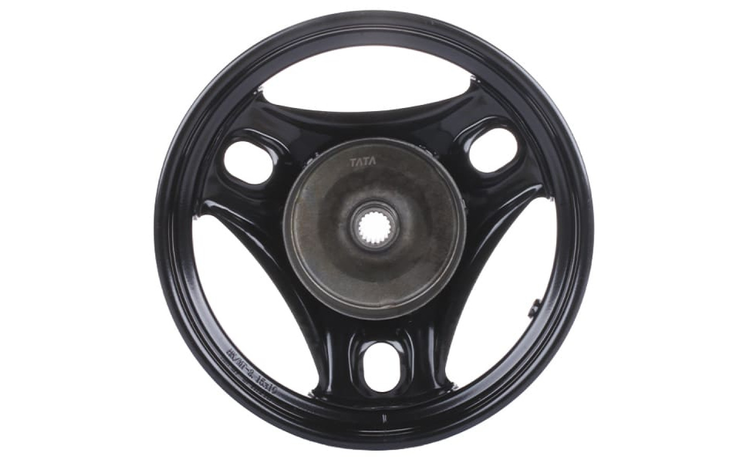 Диск задній TT AGRO MOTO 10*2,15 на скутер Let"s, сталевий, барабанне гальмо, black