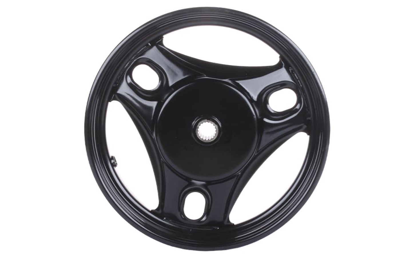 Диск задній TT AGRO MOTO 10*2,15 на скутер Let"s, сталевий, барабанне гальмо, black