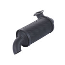 Глушник YBX GZ з коліном на дизельний двигун 195N, під 2 отвори, тип 2