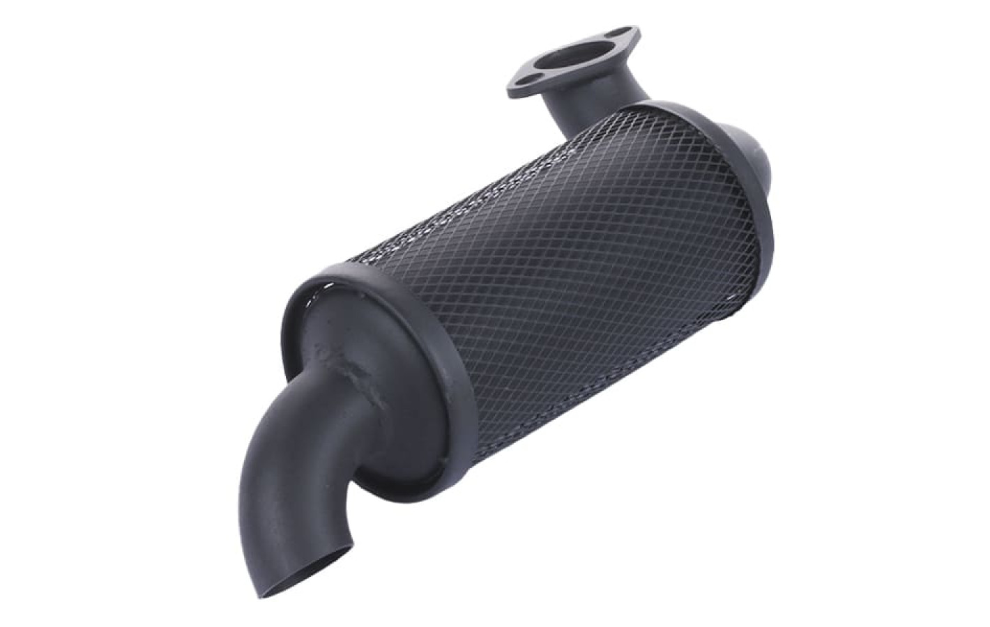 Глушник YBX GZ з коліном на дизельний двигун 195N, під 2 отвори, тип 2