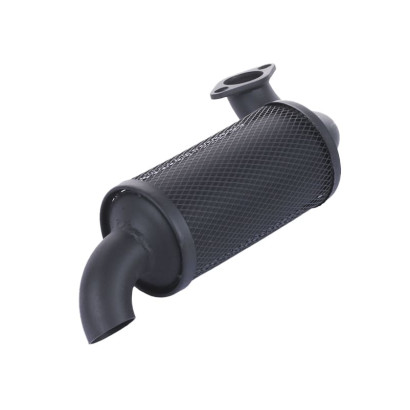 Глушник YBX GZ з коліном на дизельний двигун 195N, під 2 отвори, тип 2