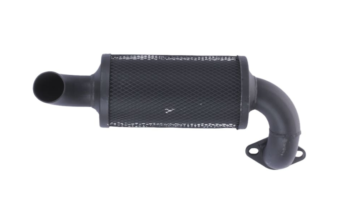 Глушник YBX GZ з коліном на дизельний двигун 195N, під 2 отвори, тип 2