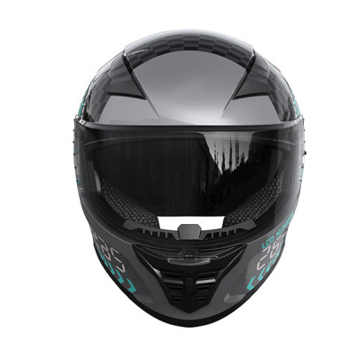 Шлем 800 серый с графикой size L - TTG