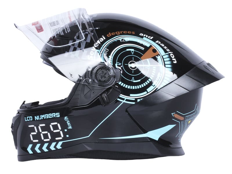 Шолом для мотоцикла, скутера 800 Racing 269 TTG інтеграл (чорний з графікою матовий, size M)