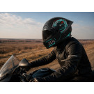Шолом для мотоцикла, скутера 800 Racing 269 TTG інтеграл (чорний з графікою матовий, size M)