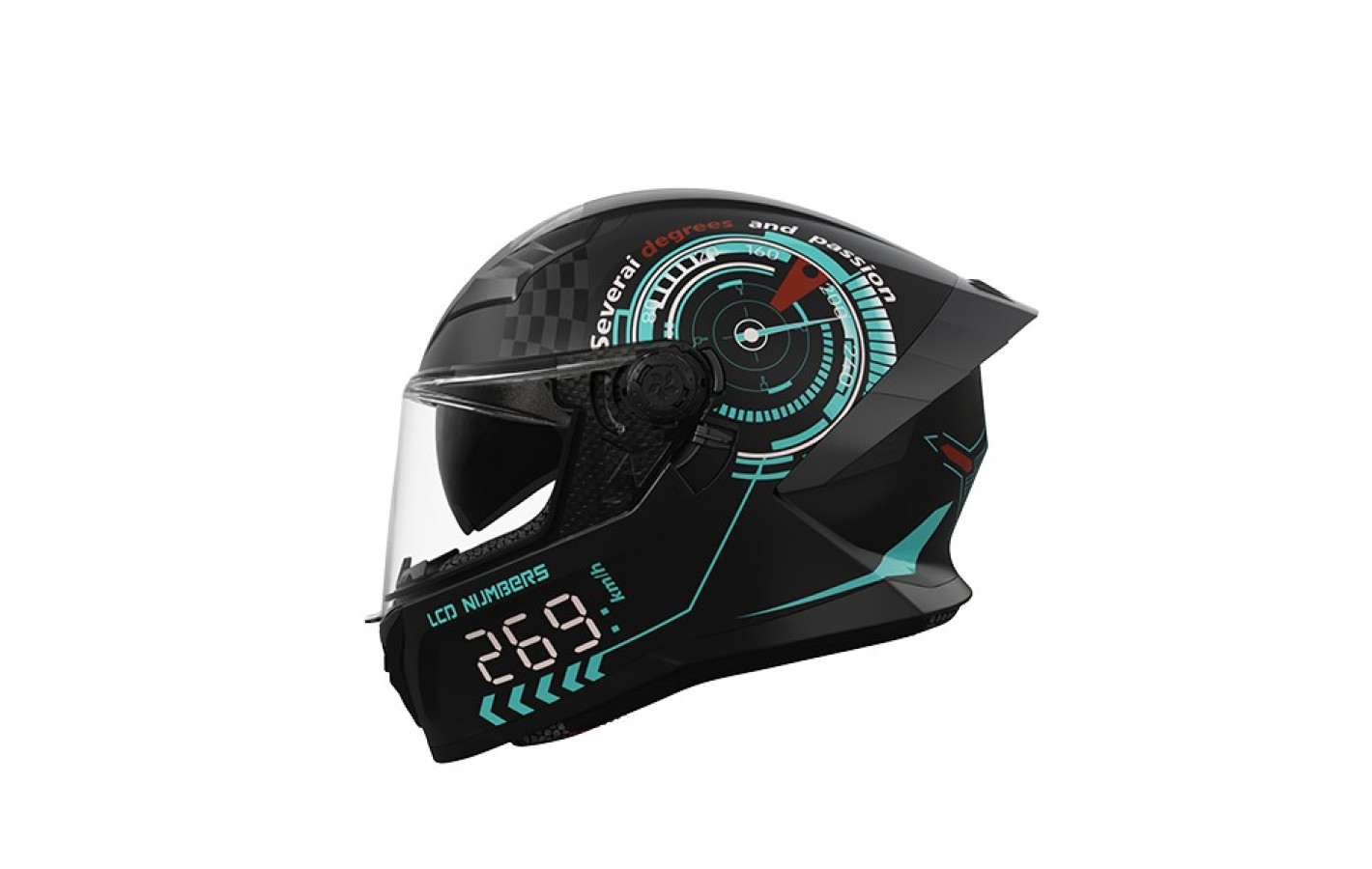 Шлем 800 черный с графикой size L - TTG