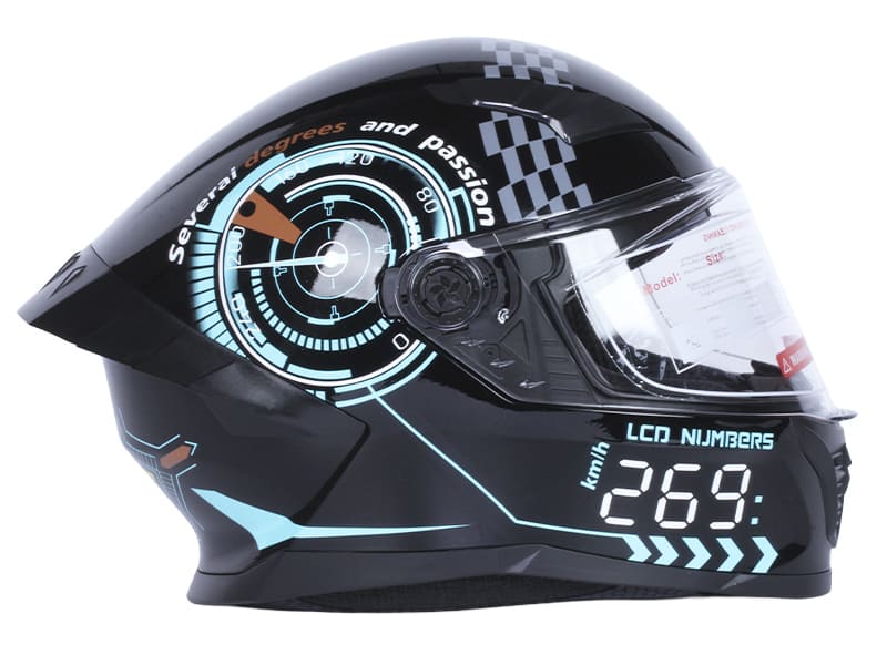 Шолом для мотоцикла, скутера 800 Racing 269 TTG інтеграл (чорний з графікою матовий, size L)