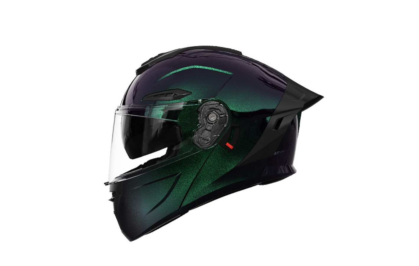 Шлем 911 хамелеон зелёный size M (трансформер)  - TTG