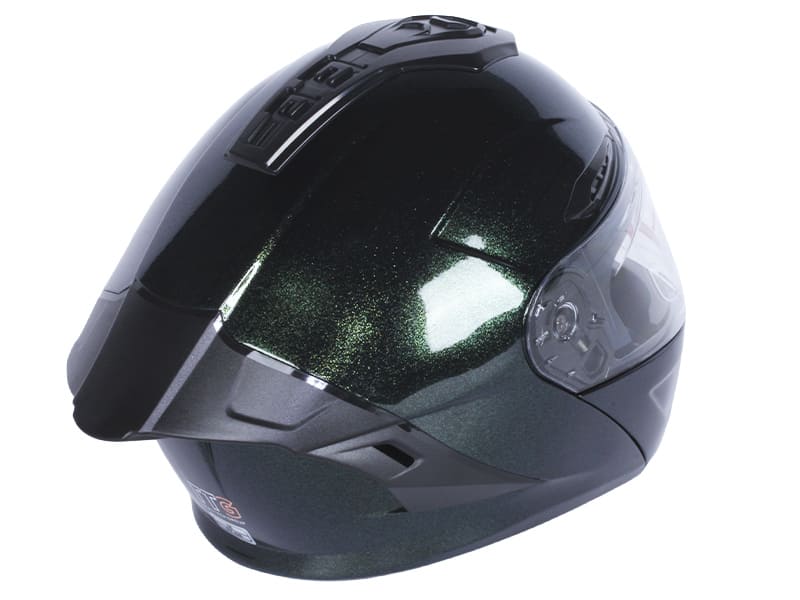 Шлем для мотоцикла, скутера 911 Chameleon TTG трансформер (зелёный, size L)