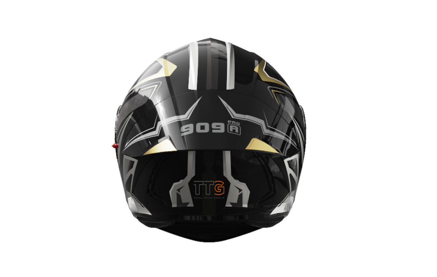 Шлем 909-А черный с жёлтым size M (трансформер)  - TTG