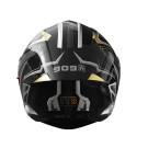 Шлем 909-А черный с жёлтым size L (трансформер)  - TTG