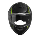 Шлем 909-А черный с зелёным size L (трансформер)  - TTG