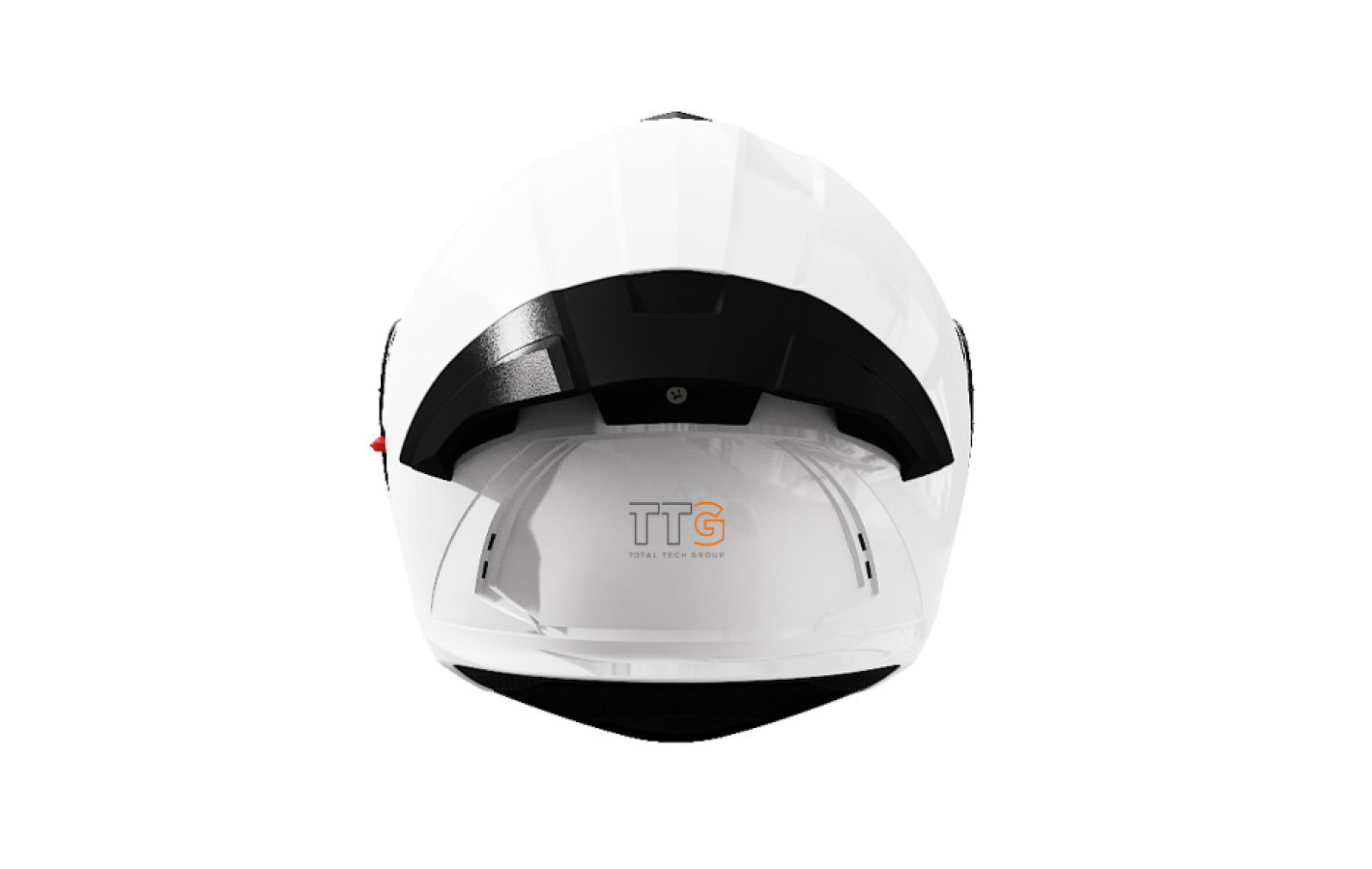 Шлем 909 белый size M (трансформер)  - TTG
