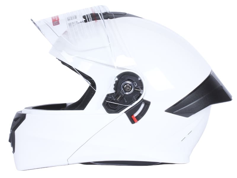 Шлем для мотоцикла, скутера 909 TTG трансформер (белый глянцевый, size M)