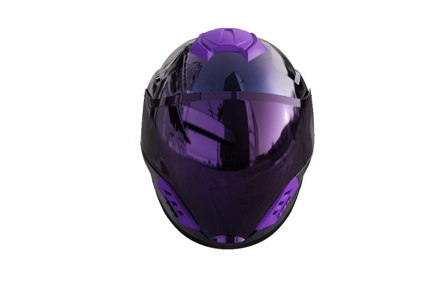 Шлем 905 хамелеон фиолетовый size M - TTG