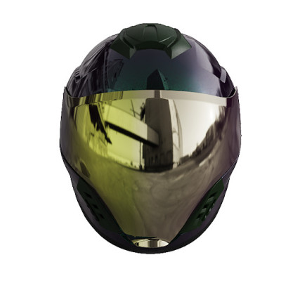 Шлем 905 хамелеон зелёный size M - TTG