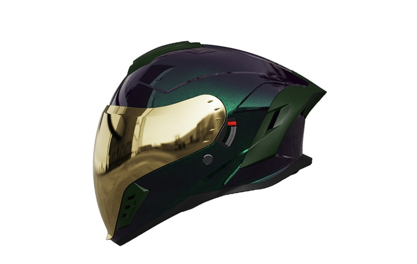 Шлем 905 хамелеон зелёный size L - TTG