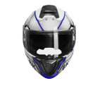 Шлем 900 серый с белым и синим size L - TTG