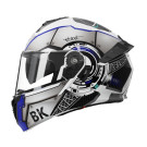 Шлем 900 серый с белым и синим size L - TTG