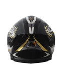 Шлем 902 черный с жёлтой графикой - TTG