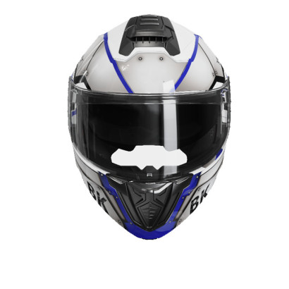 Шолом 900 сірий з білим та синім size M - TTG