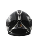 Шлем 902 черный с белой графикой - TTG