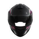Шлем 902 черный с розовой графикой - TTG