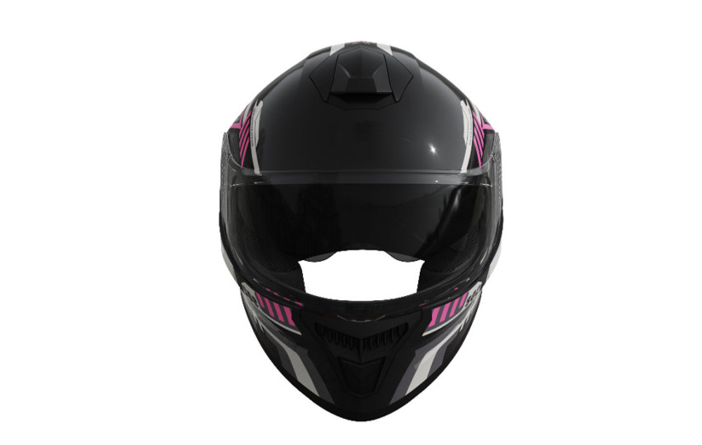 Шлем 902 черный с розовой графикой - TTG