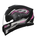 Шлем 902 черный с розовой графикой - TTG