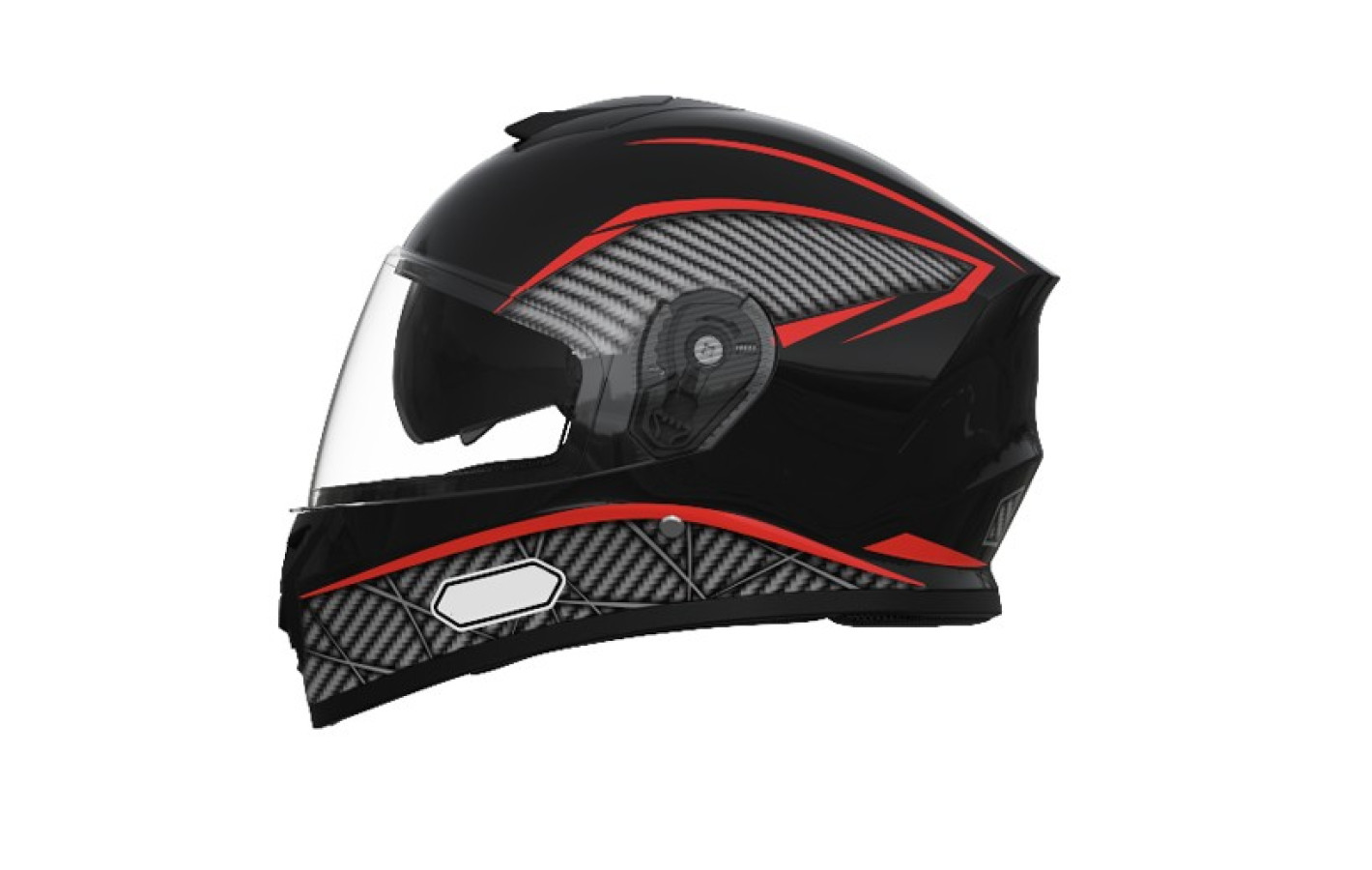 Шлем 902 черный с красным - TTG